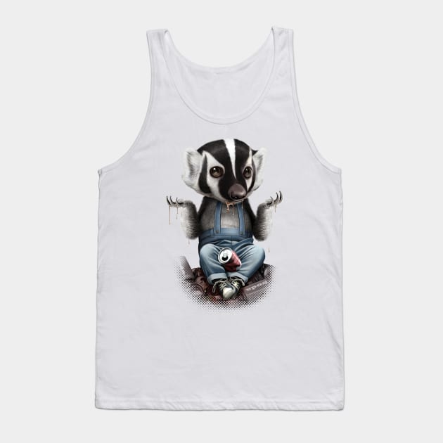 HONEY BADGER Tank Top by ADAMLAWLESS